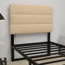 Coppola Headboard with Tufted Fabric Upholstery and Powder Coated Metal Frame