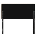 Coppola Headboard with Tufted Fabric Upholstery and Powder Coated Metal Frame