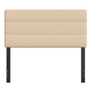 Coppola Headboard with Tufted Fabric Upholstery and Powder Coated Metal Frame