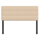 Coppola Headboard with Tufted Fabric Upholstery and Powder Coated Metal Frame