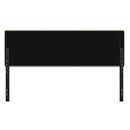 Coppola Headboard with Tufted Fabric Upholstery and Powder Coated Metal Frame