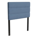 Coppola Headboard with Tufted Fabric Upholstery and Powder Coated Metal Frame