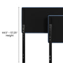 Coppola Headboard with Tufted Fabric Upholstery and Powder Coated Metal Frame