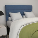 Coppola Headboard with Tufted Fabric Upholstery and Powder Coated Metal Frame