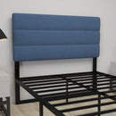 Coppola Headboard with Tufted Fabric Upholstery and Powder Coated Metal Frame