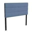 Coppola Headboard with Tufted Fabric Upholstery and Powder Coated Metal Frame