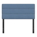 Coppola Headboard with Tufted Fabric Upholstery and Powder Coated Metal Frame