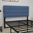 Coppola Headboard with Tufted Fabric Upholstery and Powder Coated Metal Frame