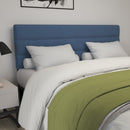 Coppola Headboard with Tufted Fabric Upholstery and Powder Coated Metal Frame