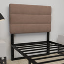 Coppola Headboard with Tufted Fabric Upholstery and Powder Coated Metal Frame