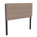 Coppola Headboard with Tufted Fabric Upholstery and Powder Coated Metal Frame