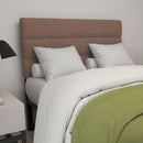 Coppola Headboard with Tufted Fabric Upholstery and Powder Coated Metal Frame