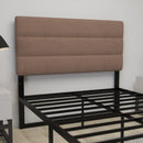 Coppola Headboard with Tufted Fabric Upholstery and Powder Coated Metal Frame