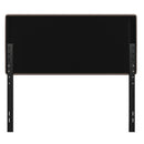 Coppola Headboard with Tufted Fabric Upholstery and Powder Coated Metal Frame