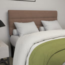 Coppola Headboard with Tufted Fabric Upholstery and Powder Coated Metal Frame