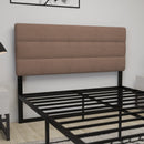 Coppola Headboard with Tufted Fabric Upholstery and Powder Coated Metal Frame