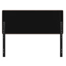 Coppola Headboard with Tufted Fabric Upholstery and Powder Coated Metal Frame