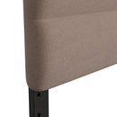 Coppola Headboard with Tufted Fabric Upholstery and Powder Coated Metal Frame