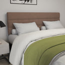 Coppola Headboard with Tufted Fabric Upholstery and Powder Coated Metal Frame