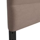 Coppola Headboard with Tufted Fabric Upholstery and Powder Coated Metal Frame