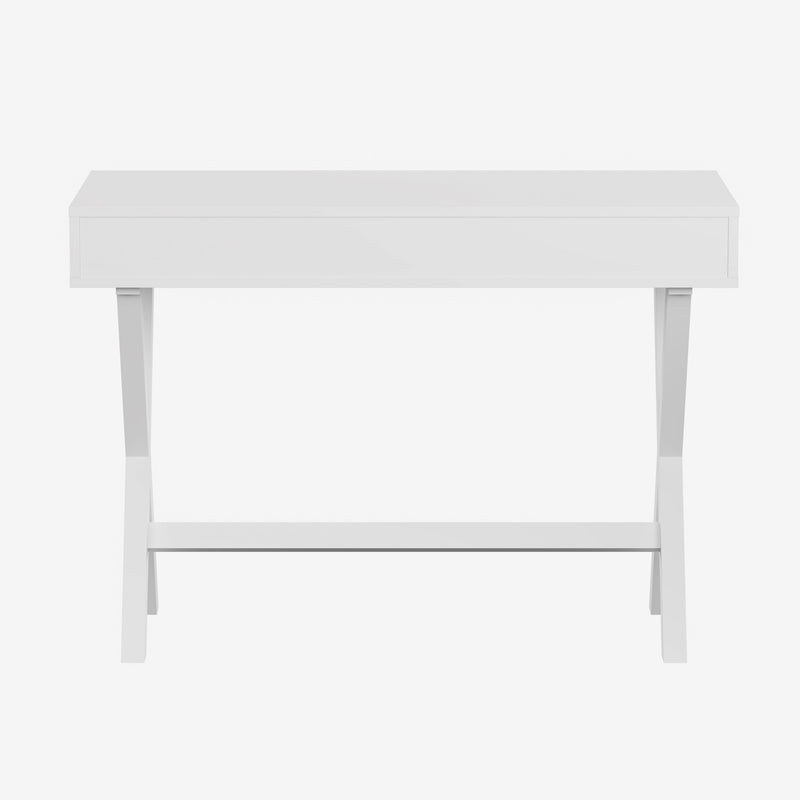 Davisburg 42" Home Office Writing Desk with Open Front Storage Compartments