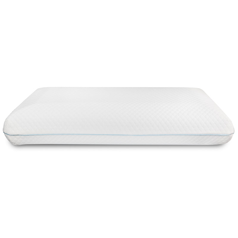 Queen Size Ventilated Memory Foam Bed Pillow - Cool Gel Infused Memory Foam Pillow for Sleeping