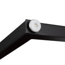 Berlin 47 Inch Computer Desk with Wood Grain Finish & Open Metal Frame