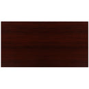 Berlin 47 Inch Computer Desk with Wood Grain Finish & Open Metal Frame