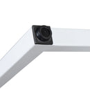 Berlin 47 Inch Computer Desk with Wood Grain Finish & Open Metal Frame