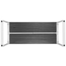 Corbin 55" Computer Desk with Wood Grain Finish & Open Metal Frame