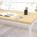 Berlin 47 Inch Computer Desk with Wood Grain Finish & Open Metal Frame