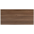 Berlin 47 Inch Computer Desk with Wood Grain Finish & Open Metal Frame