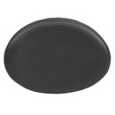 Olwen Saddle Wing Ottoman Modern Faux Leather Footrest with Chrome Base