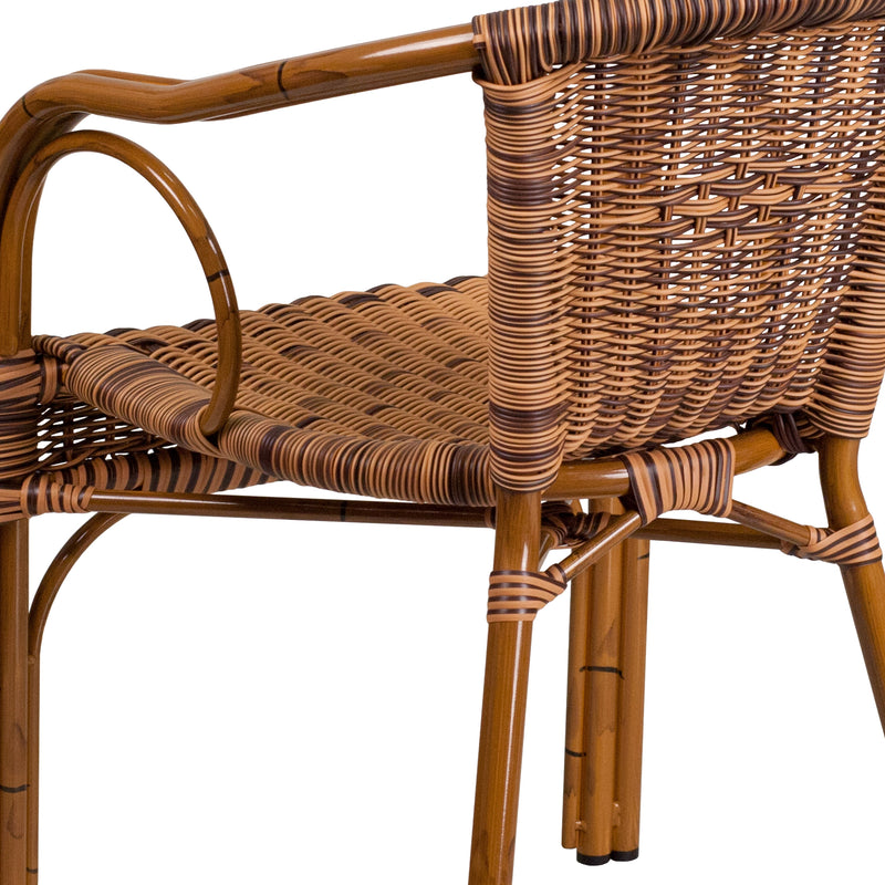 Esna Series Stacking Rattan Patio Chair