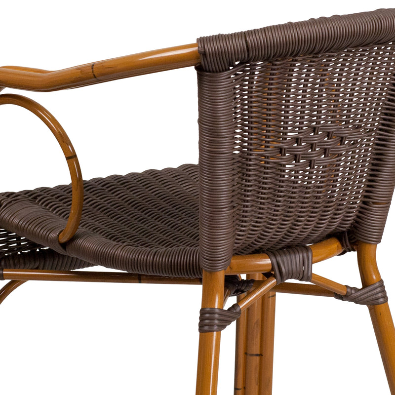 Esna Series Stacking Rattan Patio Chair