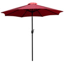 Bali 9' Round UV Resistant Outdoor Patio Umbrella With Height Lever And 33° Push Button Tilt