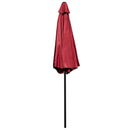Bali 9' Round UV Resistant Outdoor Patio Umbrella With Height Lever And 33° Push Button Tilt