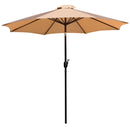 Bali 9' Round UV Resistant Outdoor Patio Umbrella With Height Lever And 33° Push Button Tilt