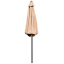 Bali 9' Round UV Resistant Outdoor Patio Umbrella With Height Lever And 33° Push Button Tilt