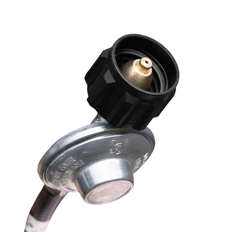 Silver Finished Stainless Steel 7.5' Tall 40,000 BTU Outdoor Propane Patio Heater with Wheels
