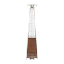 Stainless Steel Pyramid Shape Portable Outdoor Patio Heater - 7.5 Feet Tall in Bronze