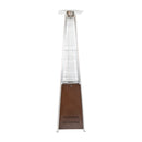 Stainless Steel Pyramid Shape Portable Outdoor Patio Heater - 7.5 Feet Tall in Bronze