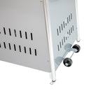 Stainless Steel Pyramid Shape Portable Outdoor Patio Heater - 7.5 Feet Tall in Silver