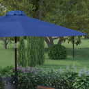 Bali 9' Round UV Resistant Outdoor Patio Umbrella With Height Lever And 33° Push Button Tilt
