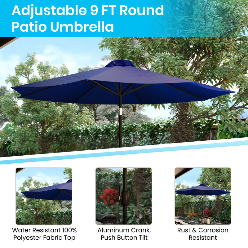 100 uv protection patio umbrella Grey Base providing ample shade for dining tables Outsunny Patio Umbrella, UPF 30+