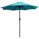 Bali 9' Round UV Resistant Outdoor Patio Umbrella With Height Lever And 33° Push Button Tilt