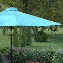 Bali 9' Round UV Resistant Outdoor Patio Umbrella With Height Lever And 33° Push Button Tilt