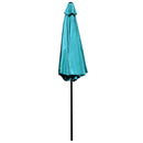 Bali 9' Round UV Resistant Outdoor Patio Umbrella With Height Lever And 33° Push Button Tilt