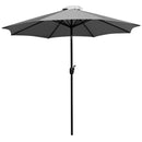 Bali 9' Round UV Resistant Outdoor Patio Umbrella With Height Lever And 33° Push Button Tilt