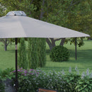Bali 9' Round UV Resistant Outdoor Patio Umbrella With Height Lever And 33° Push Button Tilt